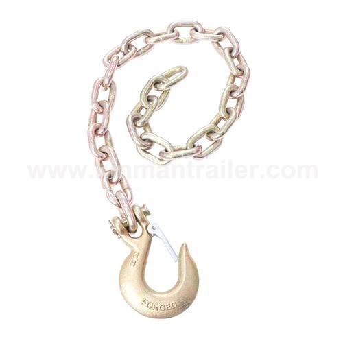 1/2inch heavy duty trailer safety chain with big clevis slip hook