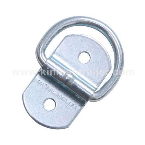 1/4inch MBS 3000lbs zinc plated trailer floor D ring