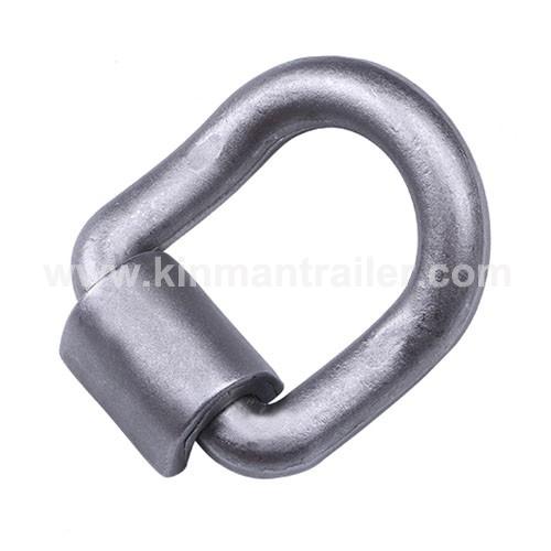 1inch bended weld-on tie down lashing forged curved d ring