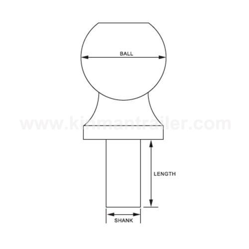 2inch diameter trailer coupling replacement tow hitch ball