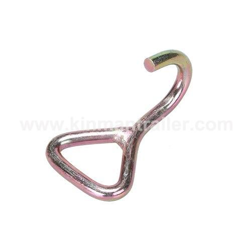 35mm 6600lbs Single J Steel Wire Hook For Tie Down Straps