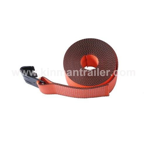 4inch 30 feet winch belt orange straps with flat hook