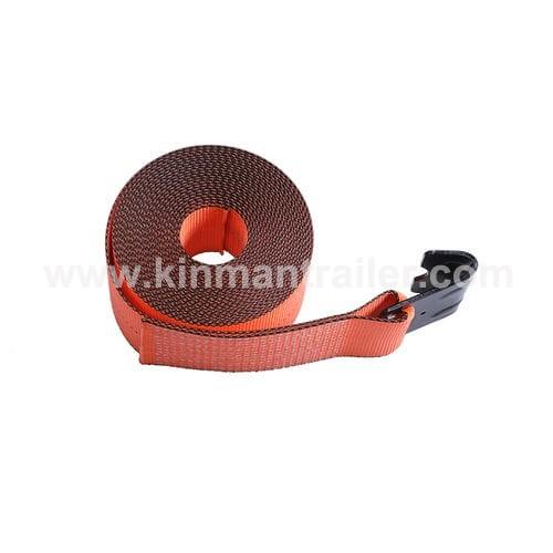 4inch 30 feet winch belt orange straps with flat hook