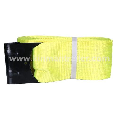 4inch weld on winch yellow cargo control strap with flat hook