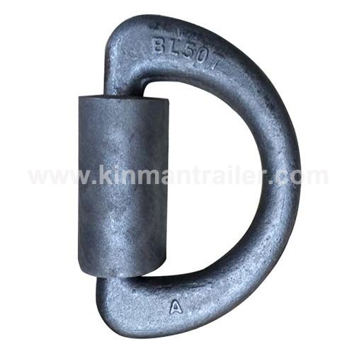 50T heavy duty weld-on marine steel forged d ring