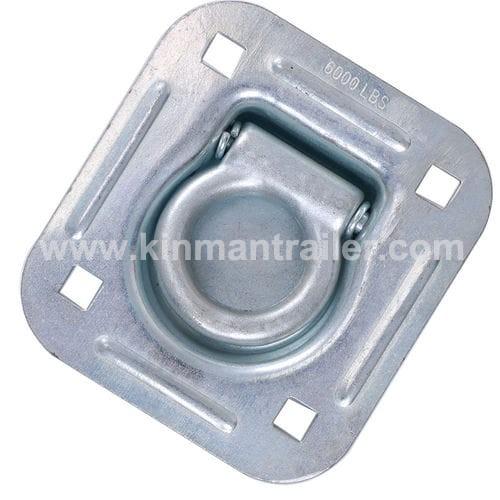 6000lbs square plate recessed mounting rope lashing D ring