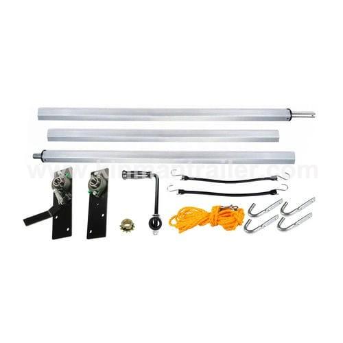 Aluminum Telescopic Cross Bar Dump Trailer Tarp Roller Kit