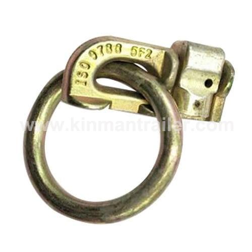 aluminum L track double stud fitting with round d ring