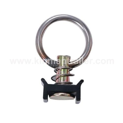 aluminum captive tracks l-track single stud fitting with round ring