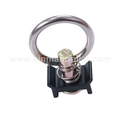 aluminum captive tracks l-track single stud fitting with round ring