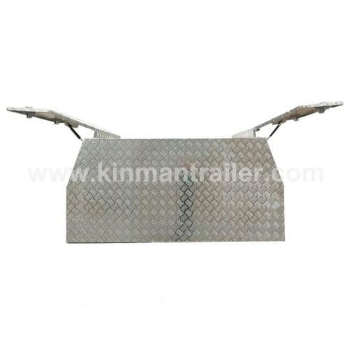 aluminum diamond checker plate gullwing canopy pickup truck toolbox