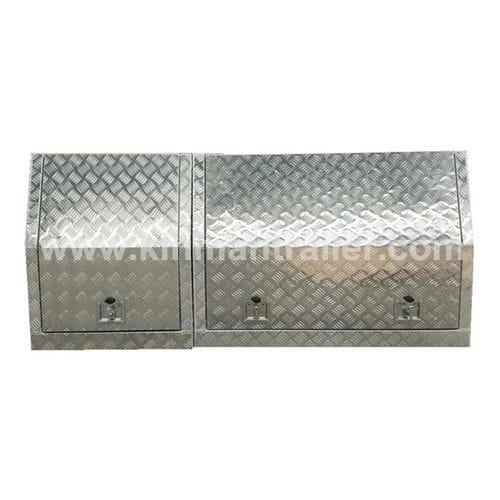 aluminum diamond checker plate gullwing canopy pickup truck toolbox