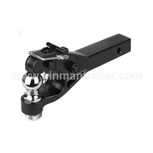 black coating pintle hook combination with 1-7/8inch hitch ball