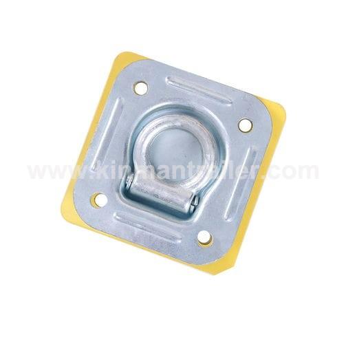 bolt on recessed lashing D ring with square mounting bracket