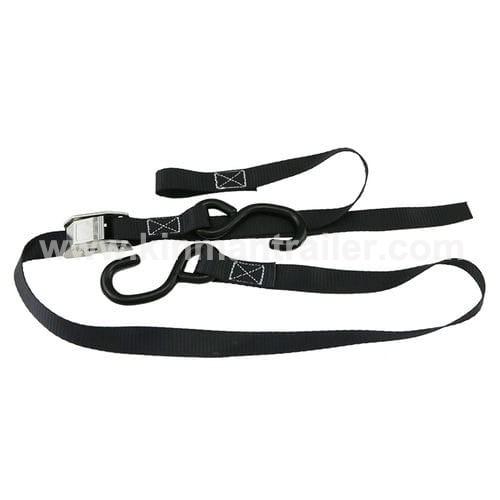 cam buckle motorcycle tie down strap with s hook