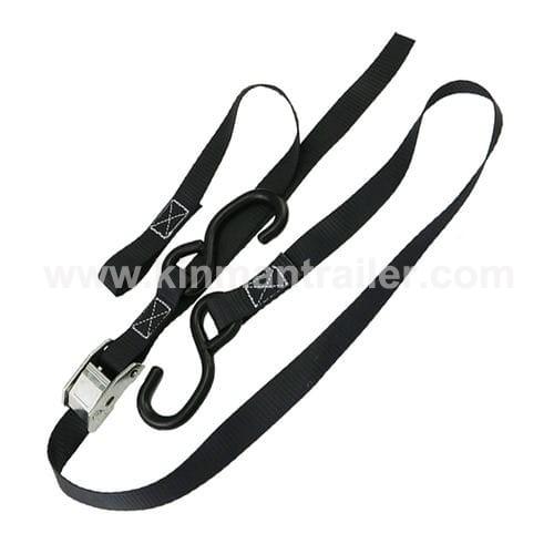 cam buckle motorcycle tie down strap with s hook