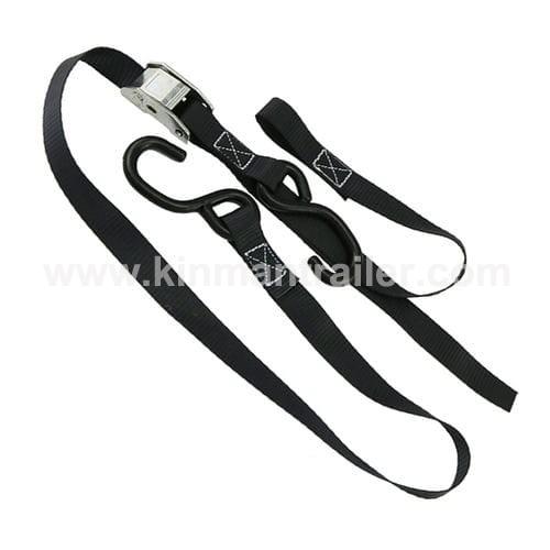 cam buckle motorcycle tie down strap with s hook