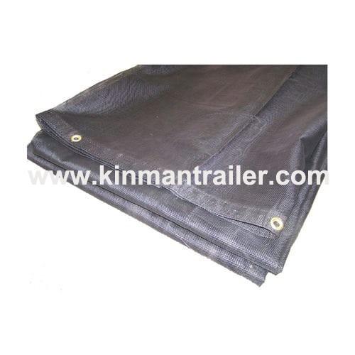 custom made dump trailer truck textilene replacement mesh tarps