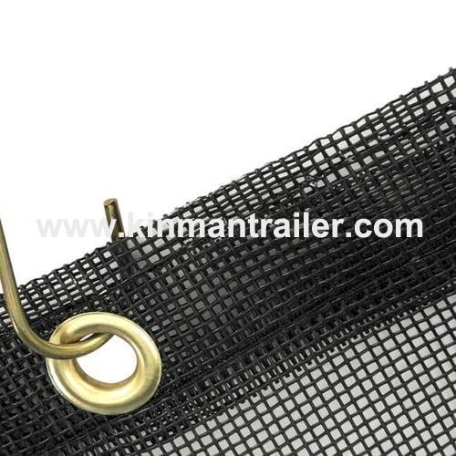 custom made dump trailer truck textilene replacement mesh tarps