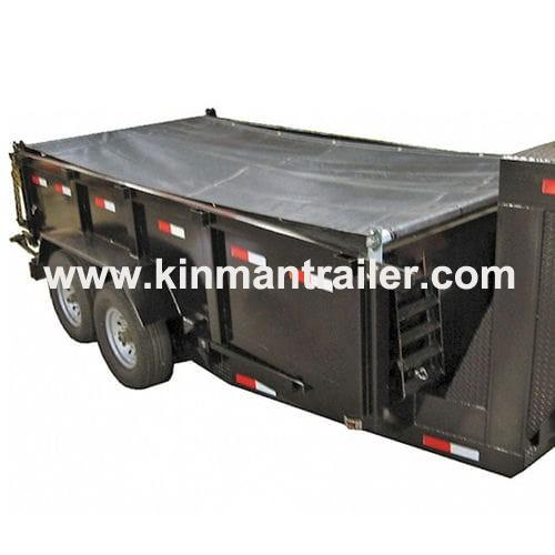 dump trailer replacement textilene mesh tarp for aluminum tarp system