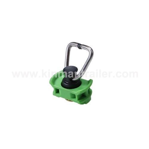 flexible d ring aluminium L track single stud fitting