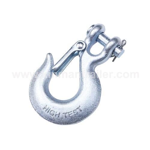 forged steel clevis hook with spring slip