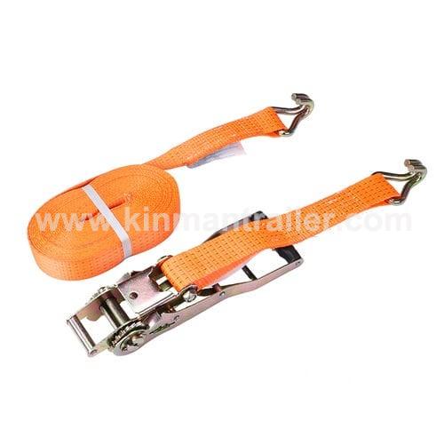 heavy duty 50mm ratchet tie downs orange strap