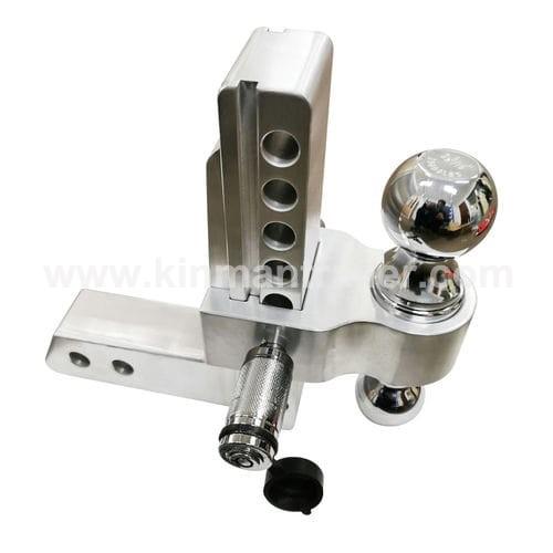 heavy duty aluminum reversible adjustable trailer ball mount