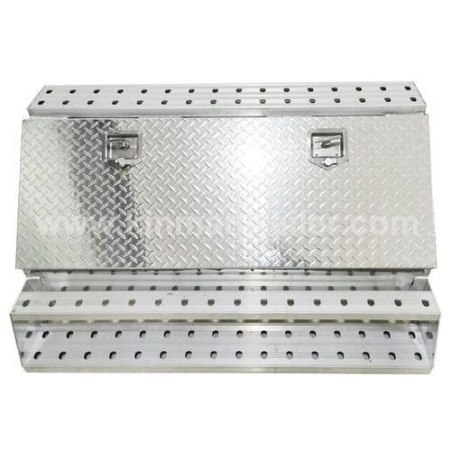 logistics semi truck welding aluminum storage step toolboxes