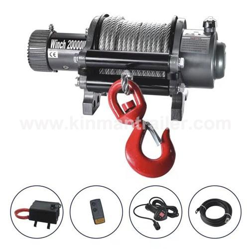 off-road camping steel wire cord 20000 lbs electric winch