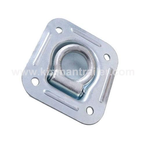 square recessed mounting plate trailer lashing D ring