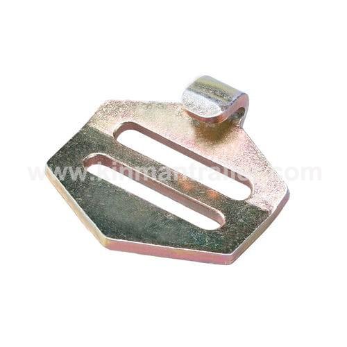 steel flat J hook with strap buckle