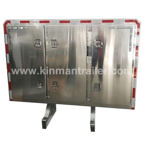 tractor trucks sleeper CAB rack vault enclosure with 3-door compartments