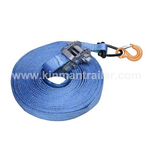 trailer hand winch tie down webbing strap