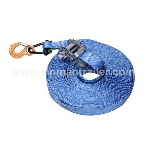 trailer hand winch tie down webbing strap