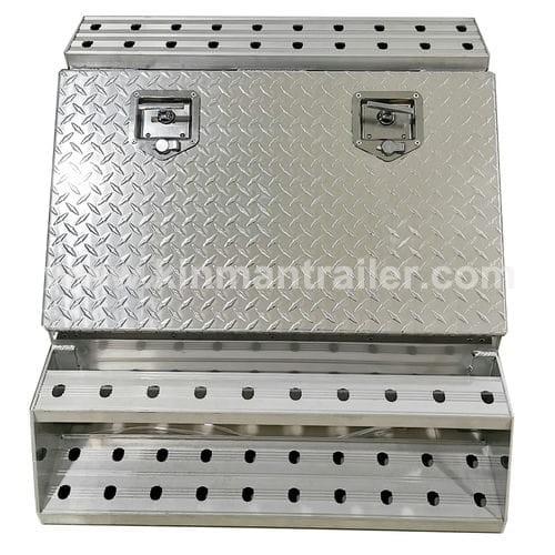 truck diamond plate aluminum step toolbox