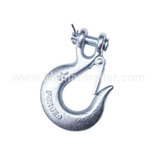 zinc plated 1/4 inch forged clevis slip hook