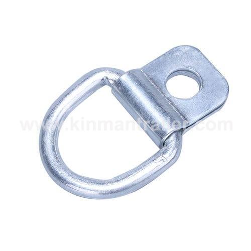 zinc plated silver color steel tie down cargo d ring